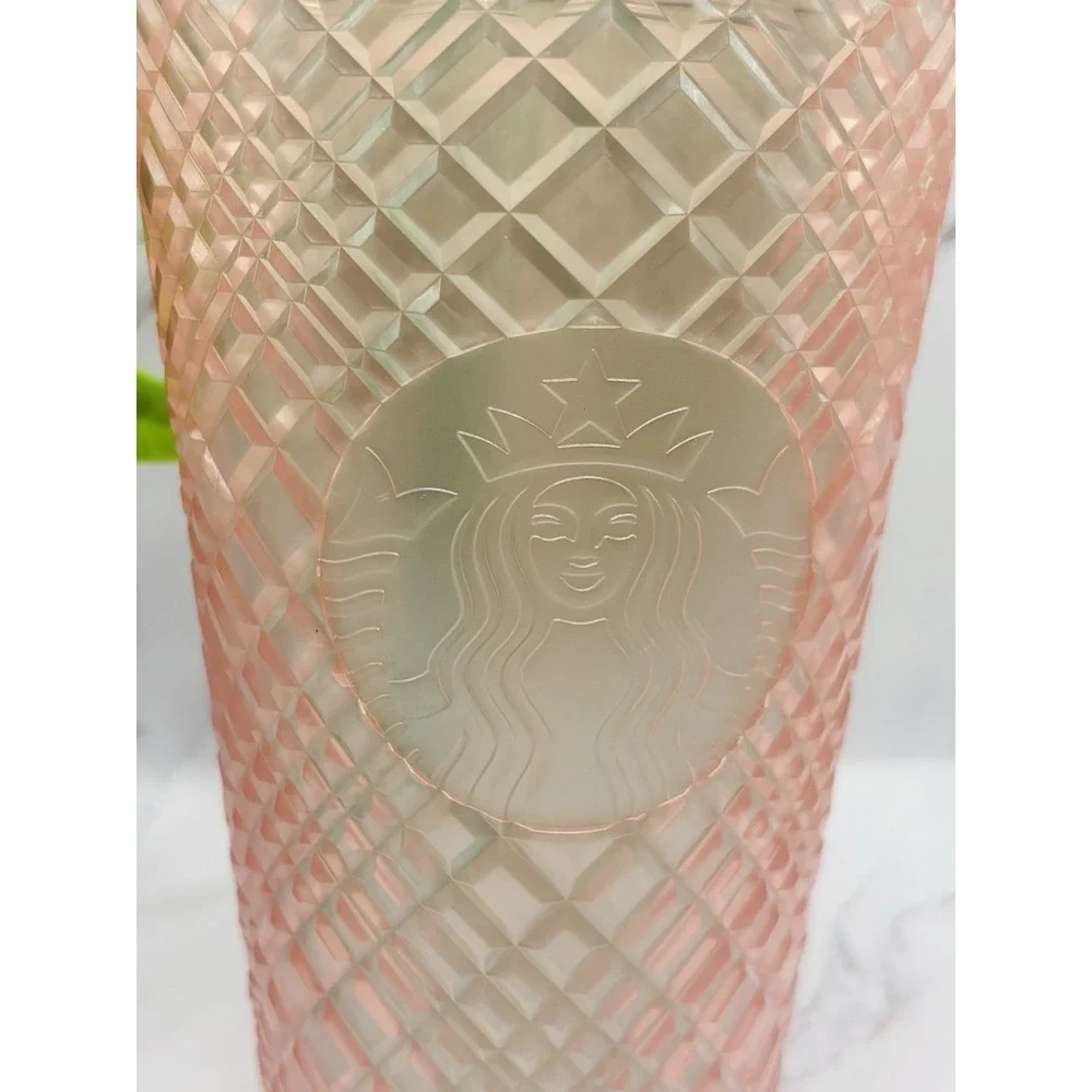 Starbucks Summer Jeweled Pearl Pink 16oz Grande Cold Cup Tumbler‎ 2021